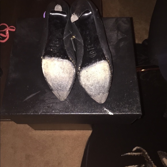 Chanel Authentic leather, Gold Chain Around Boots - Picture 3 of 3